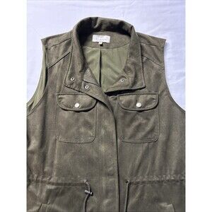 Skies are Blue Women's Size 1 Dark Green Vest - Pre-owned